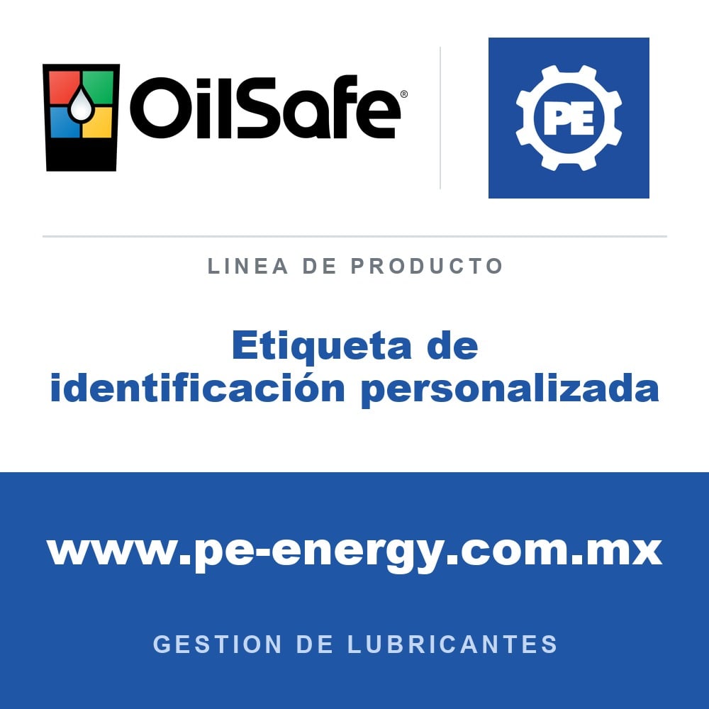 OilSafe Etiqueta de identificación personalizada - OilSafe Etiqueta de identificación personalizada