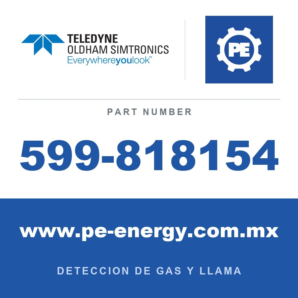 Oldham Simtronics 599-818154 - Oldham Simtronics 599-818154 Conector de prueba de gas GD10P
