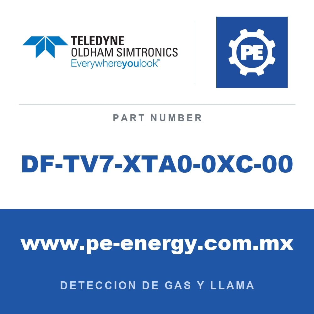 Oldham Simtronics DF-TV7-XTA0-0XC-00 - Oldham Simtronics DF-TV7-XTA0-0XC-00 3IR DF-TV7, alcance estándar, salida configurable