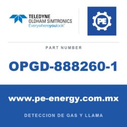Oldham Simtronics OPGD-888260-1 - Oldham Simtronics OPGD-888260-1 Nivel de advertencia del filtro de verificación de funcionamiento - Calibración de propano