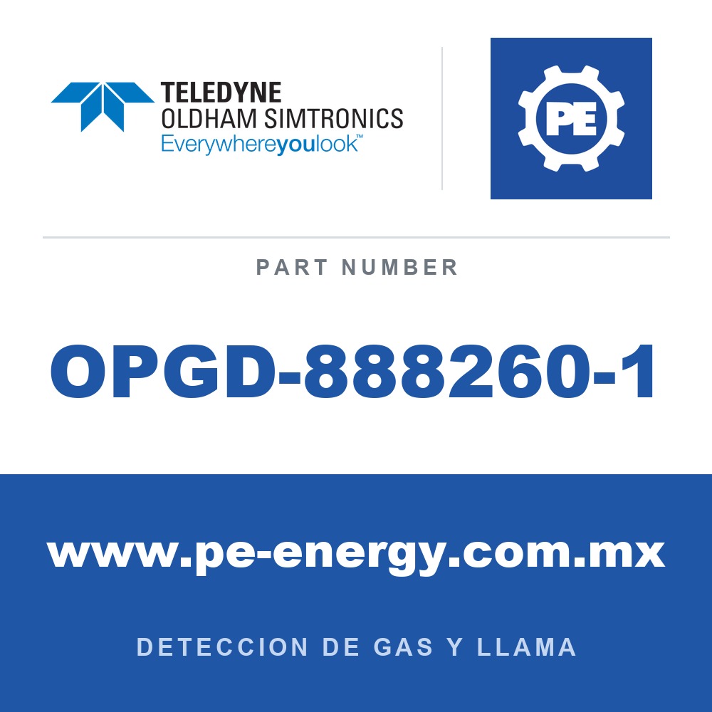 Oldham Simtronics OPGD-888260-1 - Oldham Simtronics OPGD-888260-1 Nivel de advertencia del filtro de verificación de funcionamiento - Calibración de propano