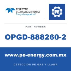 Oldham Simtronics OPGD-888260-2 - Oldham Simtronics OPGD-888260-2 Nivel de alarma del filtro de verificación de funcionamiento: calibración de propano