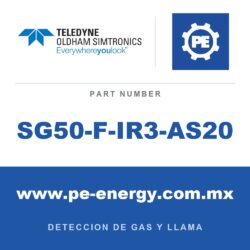 Oldham Simtronics SG50-F-IR3-AS20 - Oldham Simtronics SG50-F-IR3-AS20 Detector Triple IR (IR3) SG50-F para fuego de hidrocarburos, 3/4NPT
