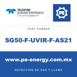 Oldham Simtronics SG50-F-UVIR-F-AS21 - Oldham Simtronics SG50-F-UVIR-F-AS21 UV-IR SG50-F, para fuego de hidrocarburos, HART, SIL 2, 3/4NPT
