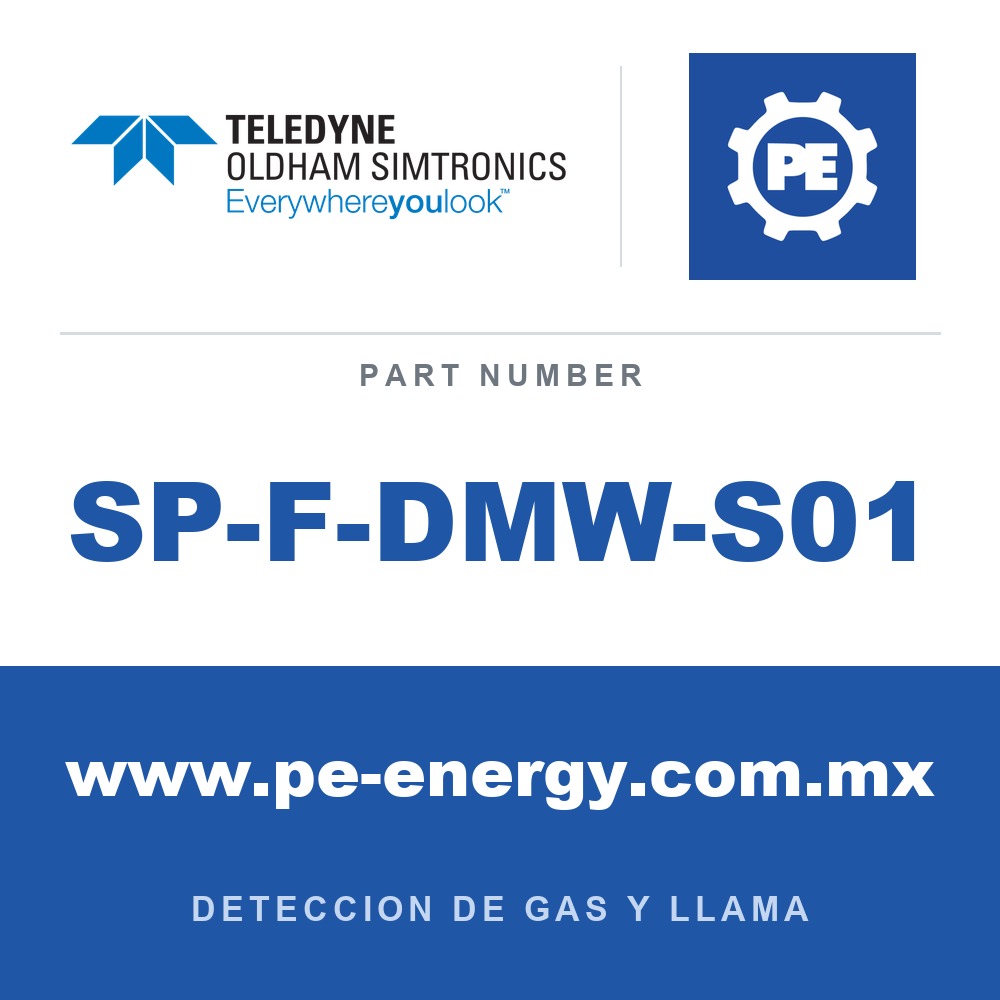 Oldham Simtronics SP-F-DMW-S01 - Oldham Simtronics SP-F-DMW-S01 Ensamblaje de montaje en ducto, con ventana de zafiro.