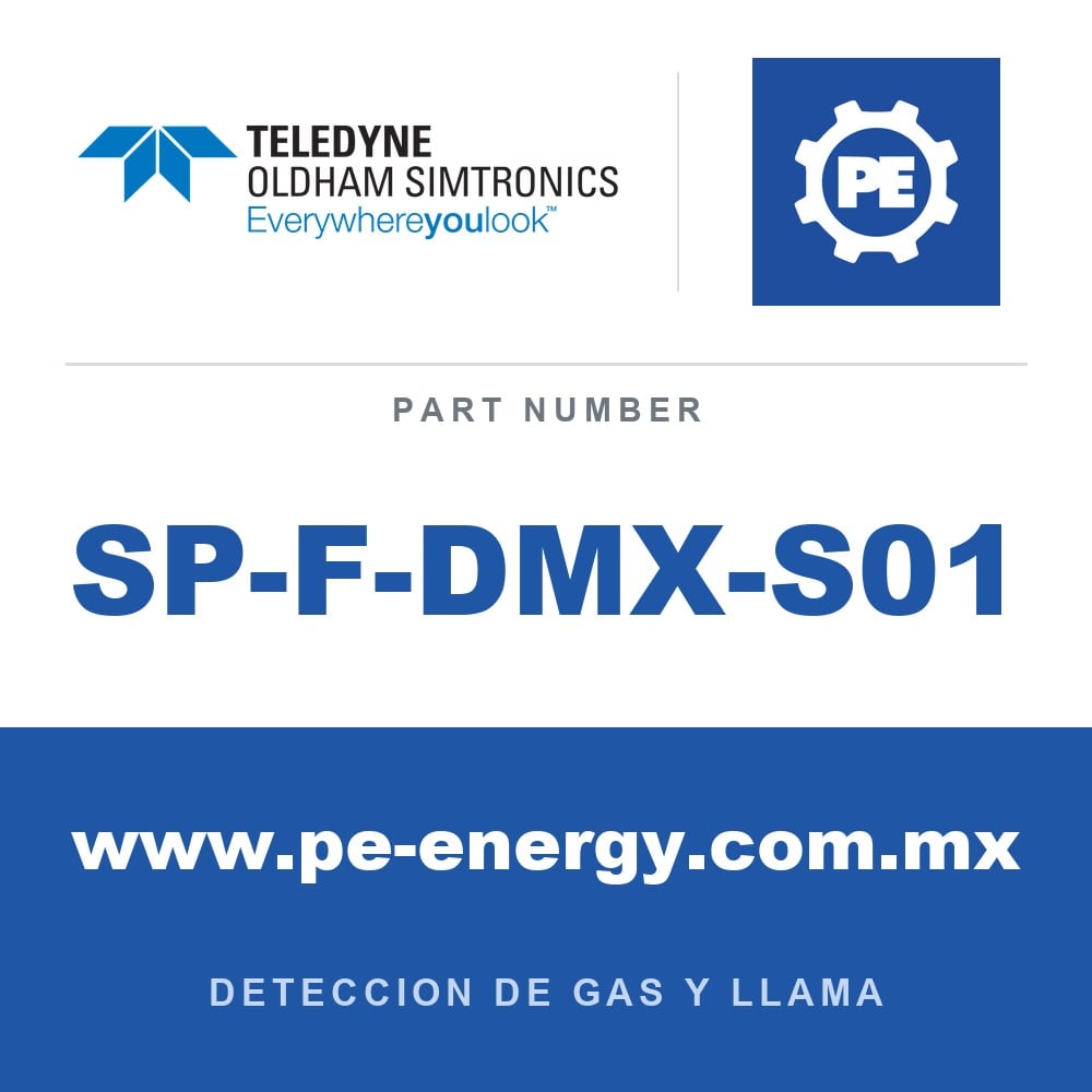 Oldham Simtronics SP-F-DMX-S01 - Oldham Simtronics SP-F-DMX-S01 Ensamblaje para montaje en conducto, sin ventana