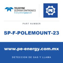 Oldham Simtronics SP-F-POLEMOUNT-23 - Oldham Simtronics SP-F-POLEMOUNT-23 Adaptador de montaje en poste para tubería de 2"/ 5 cm y 3"/ 8 cm