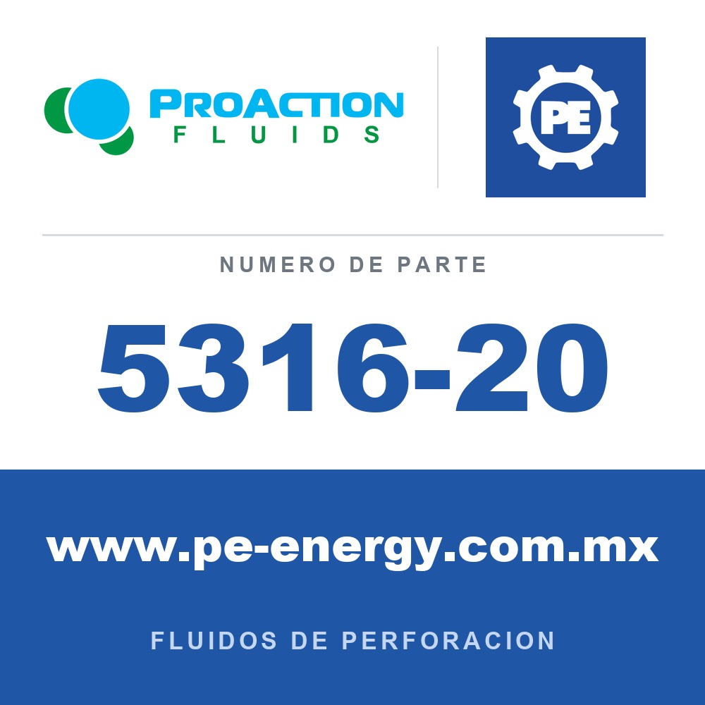 ProAction Fluids 5316-20 - ProAction Fluids Limpiador y desinfectante de tanques, herramientas y equipos DrillClean - Caja de 20 bolsas EZ