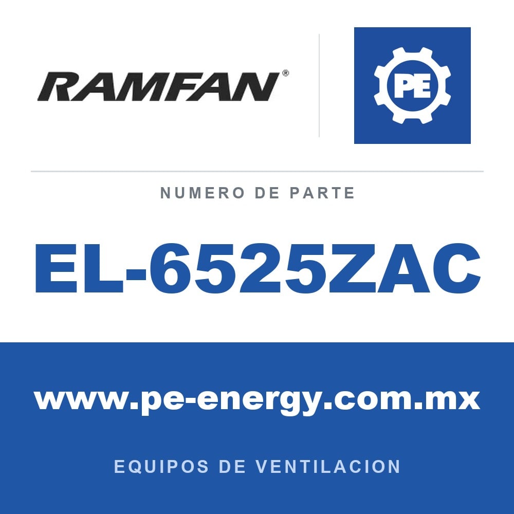 RamFan EL-6525ZAC - RamFan EL-6525ZAC EX150Li ALL Terrain "Paquete de Cero Tiempo de Inactividad"