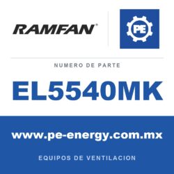 RamFan EL5540MK - RamFan EL5540MK EX50Li G2+ 700w 40V Ventilador PPV sin escobillas 18", compatible con Makita XGT