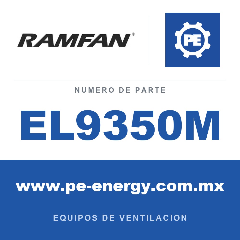 RamFan EL9350M - RamFan EL9350M Montaje de batería para EX50Li-18V