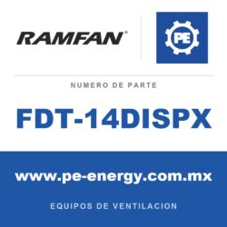 RamFan FDT-14DISPX - RamFan FDT-14DISPX Conducto desechable antiestático 14"