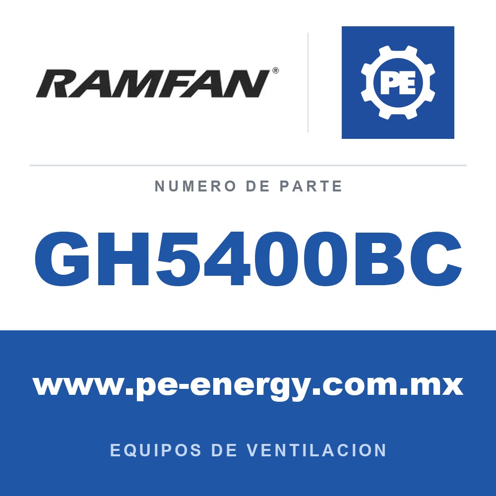 RamFan GH5400BC - RamFan GH5400BC Ventilador GX355ES 18" con Honda GX200-Arranque eléctrico, enfriamiento de frenos de aeronaves