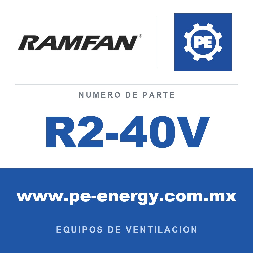 RamFan R2-40V - RamFan R2-40V EX50Li Batería PRO-CONNECT
