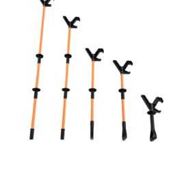 SHST50A - Hand Safety Tool Co. Herramienta de seguridad manual de empuje / tracción sin contacto ShoveIt - Insertos de aluminio, 50" de longitud