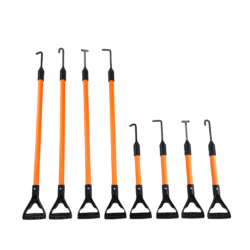 HOOKIT-AH24S - Hand Safety Tool Co. Herramienta de seguridad manual HookIt No Touch - corta (24" OAL), giratorio, gancho en ángulo