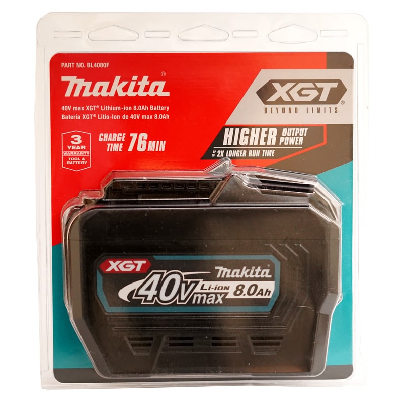 Super Vac BK08 X2 Makita XGT 8Ah Batteries 2 Pack