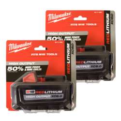Super Vac BL08-X2 Baterías Milwaukee M18 8Ah (Paquete de 2)