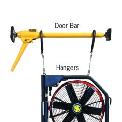 Super Vac DOOR BAR barra para puerta/soporte para PPV y extractores de humo - Solo barra para puerta