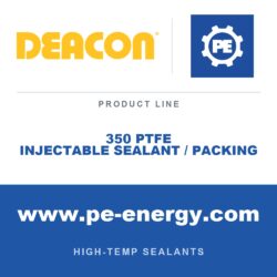 Deacon 111-350 PLUG 10 Sellador/Empaquetadura inyectable de PTFE 350 - 10 sticks por bolsa (Paquete de 100)
