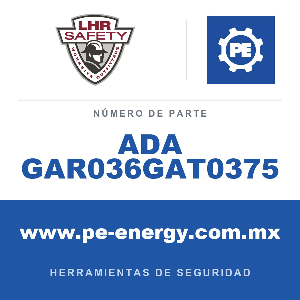 LHR ADA GAR036GAT0375 - LHR ADA GAR036GAT0375 Herramienta de seguridad manual, 36" con mordaza de 3/8"