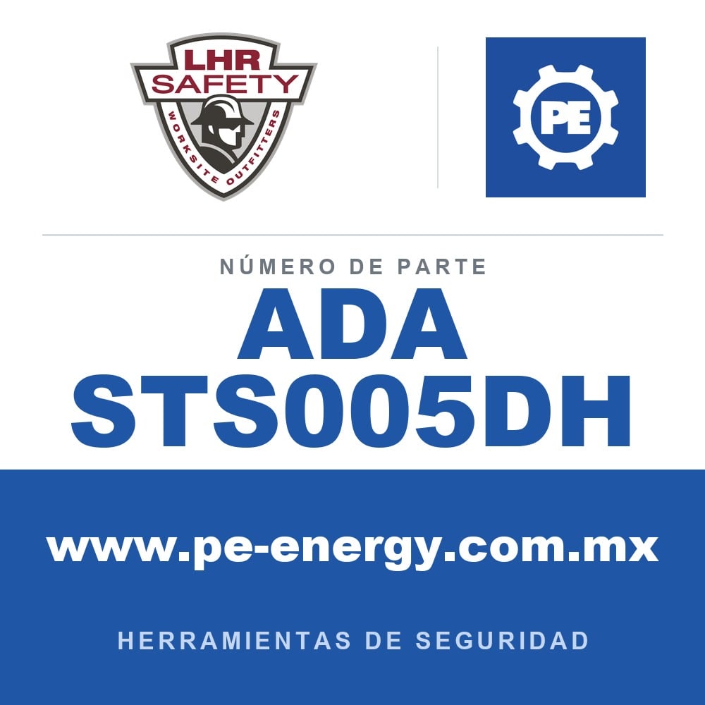 LHR ADA STS005DH - LHR ADA STS005DH Safe-T-Stik SR, línea de vida magnética de alcance corto de 2.5' con mango en D