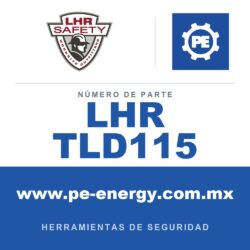 LHR LHR TLD115 - LHR TLD115 Línea de vida (tagline), recubierta, sin enredos, con gancho de seguridad de 5/8" x 15 ft. NARANJA