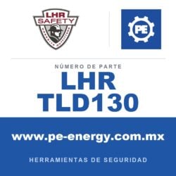 LHR LHR TLD130 - LHR TLD130 Línea de vida (Tagline), recubierta, sin enredos, con gancho de seguridad (snaphook) 5/8" x 30 ft. AZUL