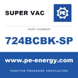 Super Vac 724BCBK-SP Ventilador de enfriamiento de frenos de 24" listo para Makita XGT con alimentación de red