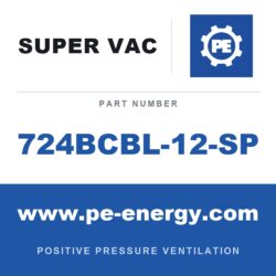 Super Vac 724BCBL-12-SP Ventilador de enfriamiento de frenos de 24" compatible con Milwaukee (2) baterías de 12Ah, (2) cargadores con alimentación externa
