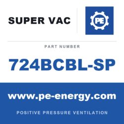 Super Vac 724BCBL-SP Ventilador de enfriamiento de frenos de 24" compatible con Milwaukee con alimentación externa