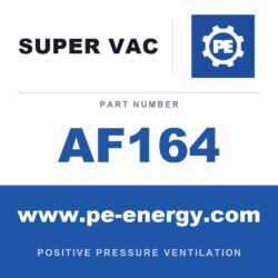 Super Vac AF164 Ventilador neumático de 16" serie F para espacios confinados