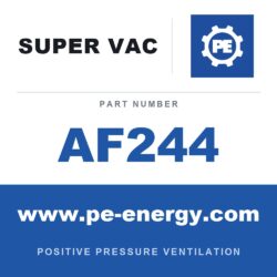 Super Vac AF244 Ventilador neumático para espacios confinados serie F de 24"