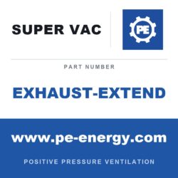 Super Vac EXHAUST-EXTEND Extensión de escape para PPV a gasolina
