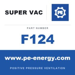 Super Vac F124 Ventilador eléctrico para espacios confinados de 12" serie F