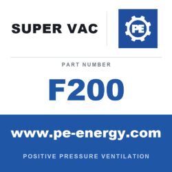 Super Vac F200 Ventilador eléctrico para espacios confinados serie F de 20"