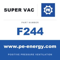Super Vac F244 Ventilador eléctrico para espacios confinados serie F de 24"
