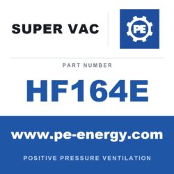 Ventilador eléctrico para espacios confinados Super Vac HF164E de 16" serie F, para lugares peligrosos