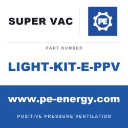 Super Vac LIGHT-KIT-E-PPV Kit de luces LED para ventiladores eléctricos PPV