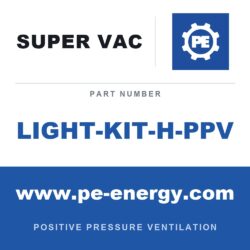 Super Vac LIGHT-KIT-H-PPV Kit de luces LED para ventiladores PPV a gasolina Honda