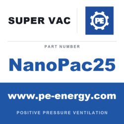 Super Vac NanoPac25 8" Nano con 25 Ft. de ducto conductivo