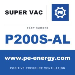 Super Vac P200S-AL Extractor de humo eléctrico 20", marco de aluminio