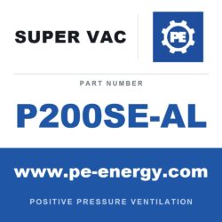 Super Vac P200SE-AL Eyector de humo eléctrico de 20", ubicación peligrosa, marco de aluminio