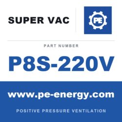 Super Vac P8S-220V Ventilador eléctrico para espacios confinados 8" Nano