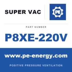 Super Vac P8XE-220V Ventilador para espacios confinados Nano eléctrico 8", ubicación peligrosa