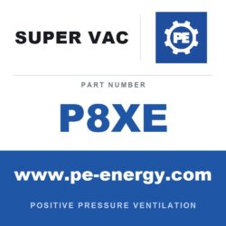 Super Vac P8XE Ventilador para espacios confinados Nano eléctrico 8", ubicación peligrosa