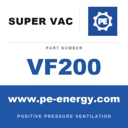 Super Vac VF200 Ventilador eléctrico de 20" serie F para espacios confinados, velocidad variable