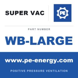 Super Vac WB-LARGE Sistema de soporte para tubería de 2.0" de diámetro
