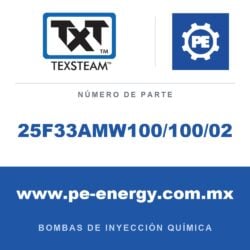 Texsteam 25F33AMW100/100/02 Bomba - 25F3 BOMBA (PUMP) 3/8 TRÍPLEX (TPLX) 30:1 SS TEF-BUN/BUN Y BUN/BUN