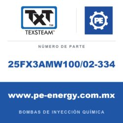 Texsteam 25FX3AMW100/02-334 Bomba - 25F3 BOMBA (PUMP) 3/8 Y 3/16 TRÍPLEX (TPLX) 30:1 (2)T-B/B Y (1)B/B